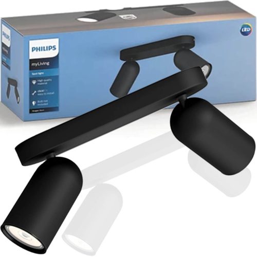 LED mennyezeti spotlámpa 2 x GU10 PHILIPS PONGEE 50582/30/PN