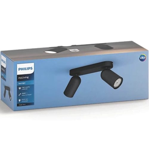 LED mennyezeti spotlámpa 2 x GU10 PHILIPS PONGEE 50582/30/PN