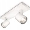 Mennyezeti lámpa LED Spotlámpa RUNNER BAR 2XGU10 Fehér PHILIPS