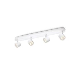  LED mennyezeti lámpa STAR 4x 4,5W 2700K szabályozható spotlámpa, mozgatható fehér PHILIPS
