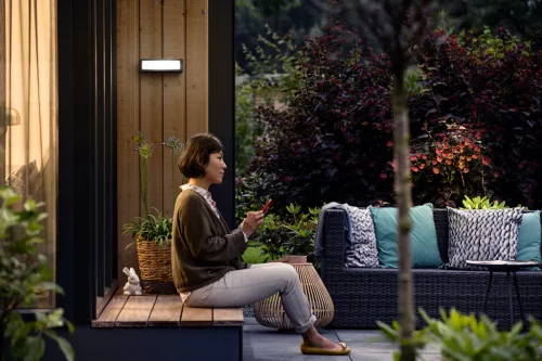 Kerti LED lámpa Homlokzati fali lámpa STRATOSPHERE myGarden 4.5W 4000K IP44 Antracit PHILIPS