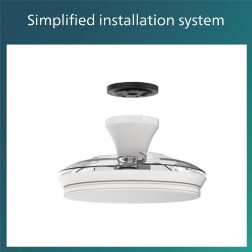 Mennyezeti lámpa Mennyezeti ventilátor LED 28+35W 4500lm 2700-5500K White Bliss Philips