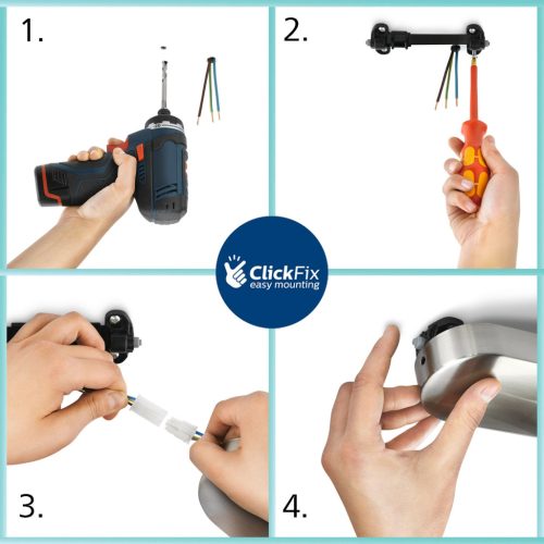 Fali lámpa égő GU10 IP44 Réz-fekete Kosipo Philips