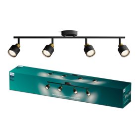   Mennyezeti lámpa spotlámpa 4x GU10 fekete-réz Niall Philips