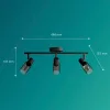 Mennyezeti lámpa Spotlámpa 3x E14 Palms Fekete Philips