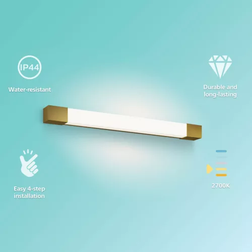 Tükörlámpa LED 10W 1500lm 2700K 62cm IP44 Copper Rover Philips