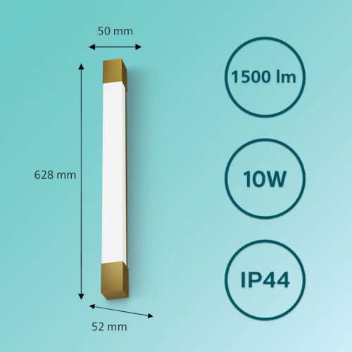 Tükörlámpa LED 10W 1500lm 2700K 62cm IP44 Copper Rover Philips