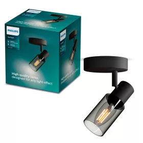 Fali lámpa lámpatest E14 Black Palms Philips