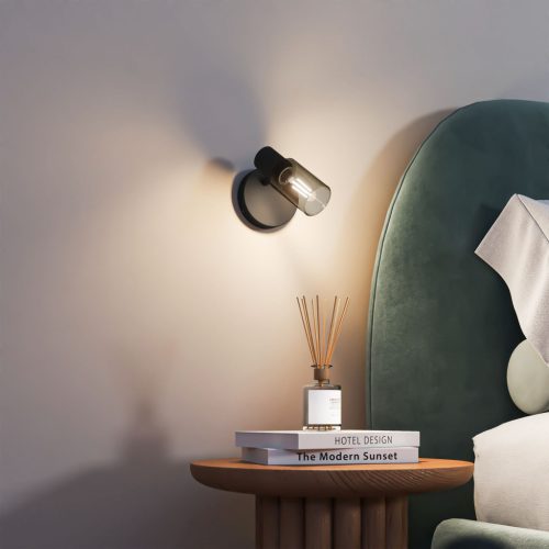 Fali lámpa lámpatest E14 Black Palms Philips