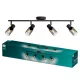 Mennyezeti lámpa spotlámpa 4x E14 Black Palms Philips
