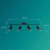 Mennyezeti lámpa spotlámpa 4x E14 Black Palms Philips