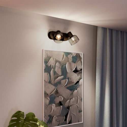 Mennyezeti lámpa Spotlámpa 2x E14 Black Sleet Philips