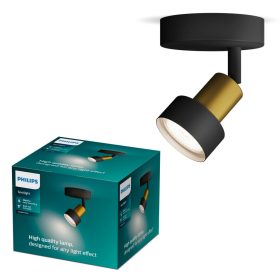 Philips Conduit GU10 fekete-réz falikar