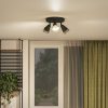 Mennyezeti lámpa spotlámpa, felületre szerelt mennyezeti 3x GU10 fekete hasított Philips
