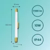 Tükörlámpa LED 10W 1500lm 2700K 60cm IP44 Copper Rover Philips