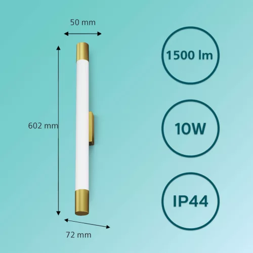 Tükörlámpa LED 10W 1500lm 2700K 60cm IP44 Copper Rover Philips