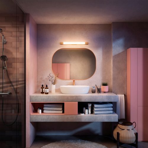 Tükörlámpa LED 10W 1500lm 2700K 60cm IP44 Copper Rover Philips