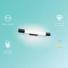 Tükörlámpa LED 5W 730lm 2700K 44cm IP44 Rover Fekete Philips