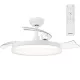 Mennyezeti ventilátor 35W 106cm lámpa mennyezeti plafon LED 32W 4500lm 2700-5500K CCT fehér távirányító Solr Philips