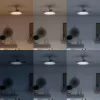 Mennyezeti ventilátor 35W 106cm lámpa mennyezeti plafon LED 32W 4500lm 2700-5500K CCT fehér távirányító Solr Philips