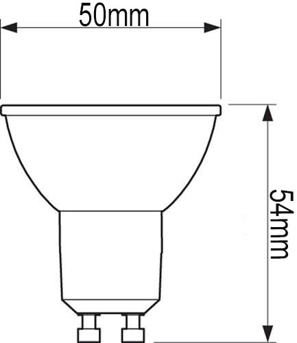 GU10 LED izzó 2.7W = 25W 230LM 4000K Semleges 36° PHILIPS