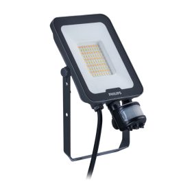   LED reflektor 30W 3600lm 3000K/4000K/6500K IP65 mozgásérzékelővel Fekete PHILIPS LEDINAIRE