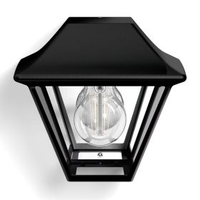   Kerti LED lámpa homlokzati fali lámpa ALPENGLOW myGarden E27 IP44 Lámpás fekete PHILIPS