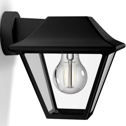 Kerti LED lámpa Fali lámpa Homlokzat ALPENGLOW myGarden E27 IP44 Down Light Fekete PHILIPS