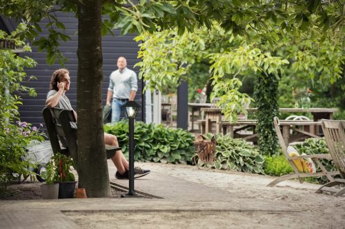 Kerti LED lámpa kültéri ALPENGLOW myGarden E27 IP44 oszlop 90cm Lámpás fekete PHILIPS