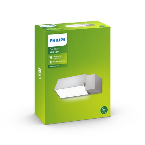 Kerti LED lámpa BORDER myGarden E27 IP44 Négyszögletű szürke PHILIPS