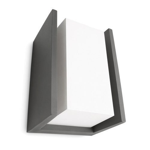 Kerti LED fali lámpa homlokzati HÍD myGarden E27 IP44 téglalap alakú antracit PHILIPS