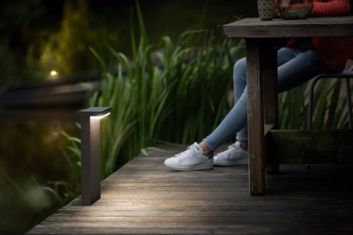 LED kerti lámpa kültéri BUSTAN myGarden 2x4,5W 2700K IP44 oszlop 40cm antracit PHILIPS