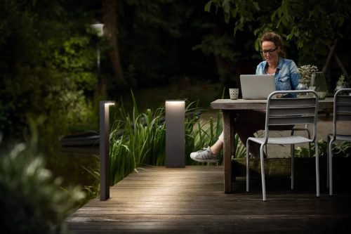 LED kerti lámpa kültéri BUSTAN myGarden 2x4,5W 2700K IP44 oszlop 77cm antracit PHILIPS