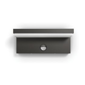   LED kerti lámpa homlokzati fali lámpa BUSTAN IR myGarden 2x4,5W 4000K IP44 mozgásérzékelővel, antracit PHILIPS