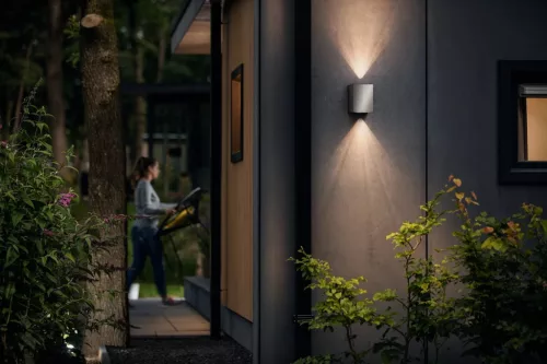 Kerti LED lámpa Fali lámpa Homlokzat CISTUS myGarden 2x4.5W 2700K IP44 Felső-alsó ezüst PHILIPS