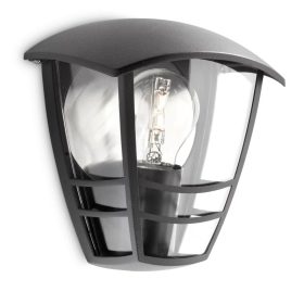   Kerti LED lámpa Homlokzati fali lámpa CREEK myGarden E27 IP44 Lantern Fekete PHILIPS