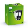 Kerti LED lámpa Homlokzati fali lámpa CREEK myGarden E27 IP44 Lantern Fekete PHILIPS