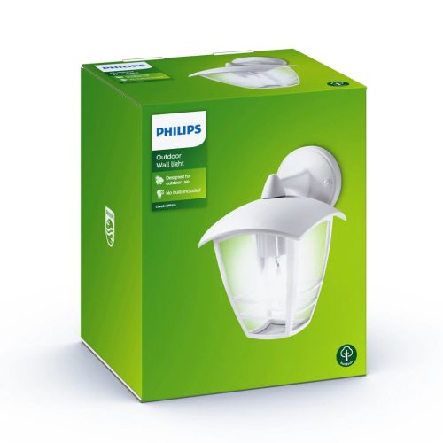 Kerti LED lámpa Fali lámpa Homlokzat CREEK myGarden E27 IP44 Down Light Fehér PHILIPS