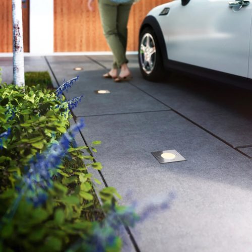 Kerti LED földi lámpa CRUST myGarden 3W IP67 Négyzet Ezüst PHILIPS