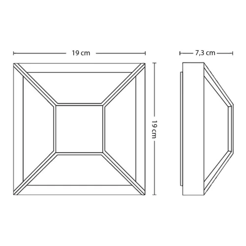 Kerti LED lámpa Fali lámpa Homlokzat DROSERA myGarden 12W 2700K IP44 Mennyezet 19cm Fekete-fehér PHILIPS