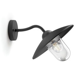   Kerti LED lámpa Fali lámpa homlokzat HAMMOCK myGarden E27 IP44 Down Light Fekete PHILIPS