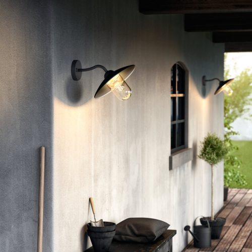 Kerti LED lámpa Fali lámpa homlokzat HAMMOCK myGarden E27 IP44 Down Light Fekete PHILIPS