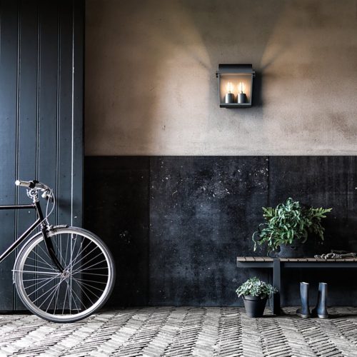 Kerti LED lámpa homlokzati fali lámpa HARVEST myGarden 2xE27 IP44 Lámpás fekete PHILIPS