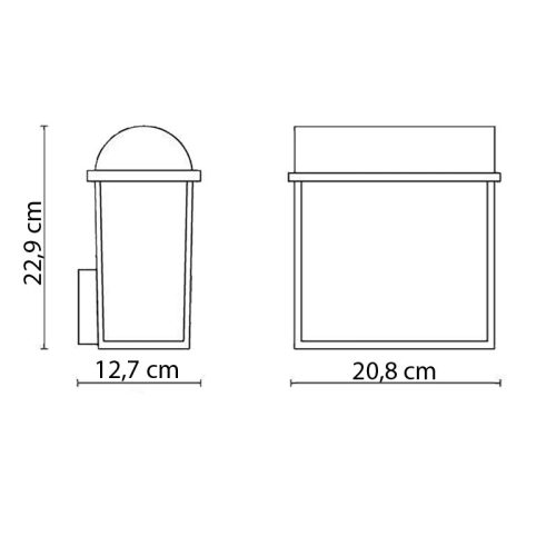 Kerti LED lámpa homlokzati fali lámpa HARVEST myGarden 2xE27 IP44 Lámpás fekete PHILIPS