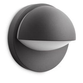   Kerti LED lámpa, homlokzati fali lámpa, JUNE myGarden, E27 IP44, kerek, antracit, PHILIPS