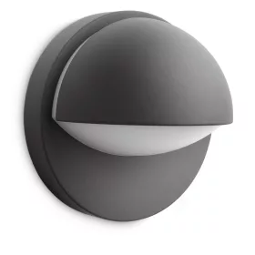  Kerti LED lámpa, homlokzati fali lámpa, JUNE myGarden, E27 IP44, kerek, antracit, PHILIPS
