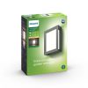 Kerti LED lámpa Homlokzati fali lámpa KARP myGarden 6W 2700K IP44 Négyszögletű mennyezeti antracit PHILIPS