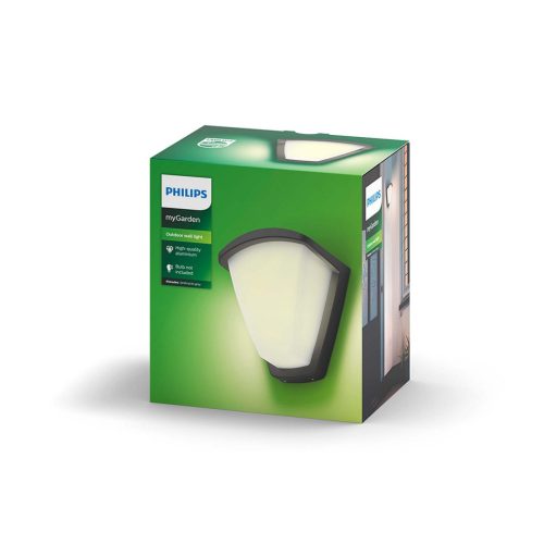 Kerti lámpa LED fali lámpa homlokzat KISKADEE myGarden E27 IP44 Antracit PHILIPS