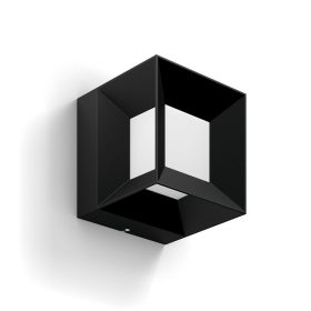   Kerti LED lámpa homlokzati fali lámpa PARTERRE myGarden 8W 2700K IP44 fekete kocka PHILIPS