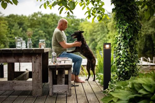 LED kerti lámpa kültéri PARTERRE myGarden 8W 2700K IP44 oszlop 77cm fekete PHILIPS